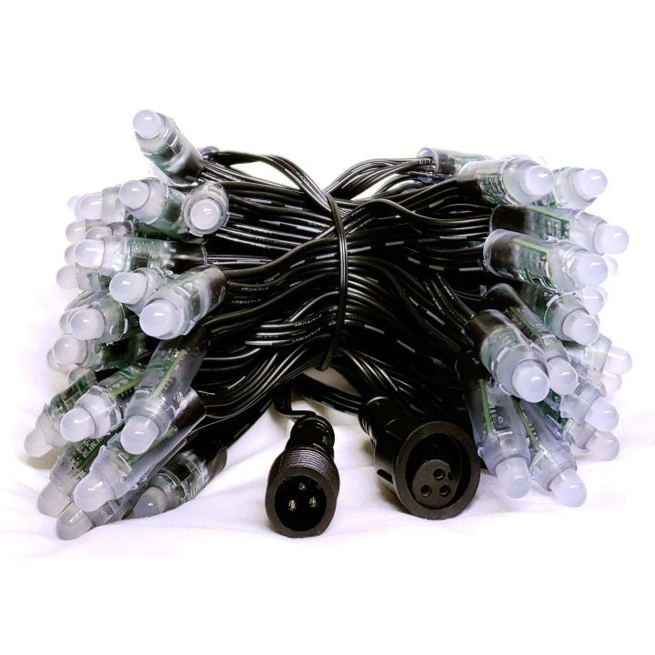 💡WS2811 Pixels - Bullet - 5V - 100ct  - Xconnect - Black